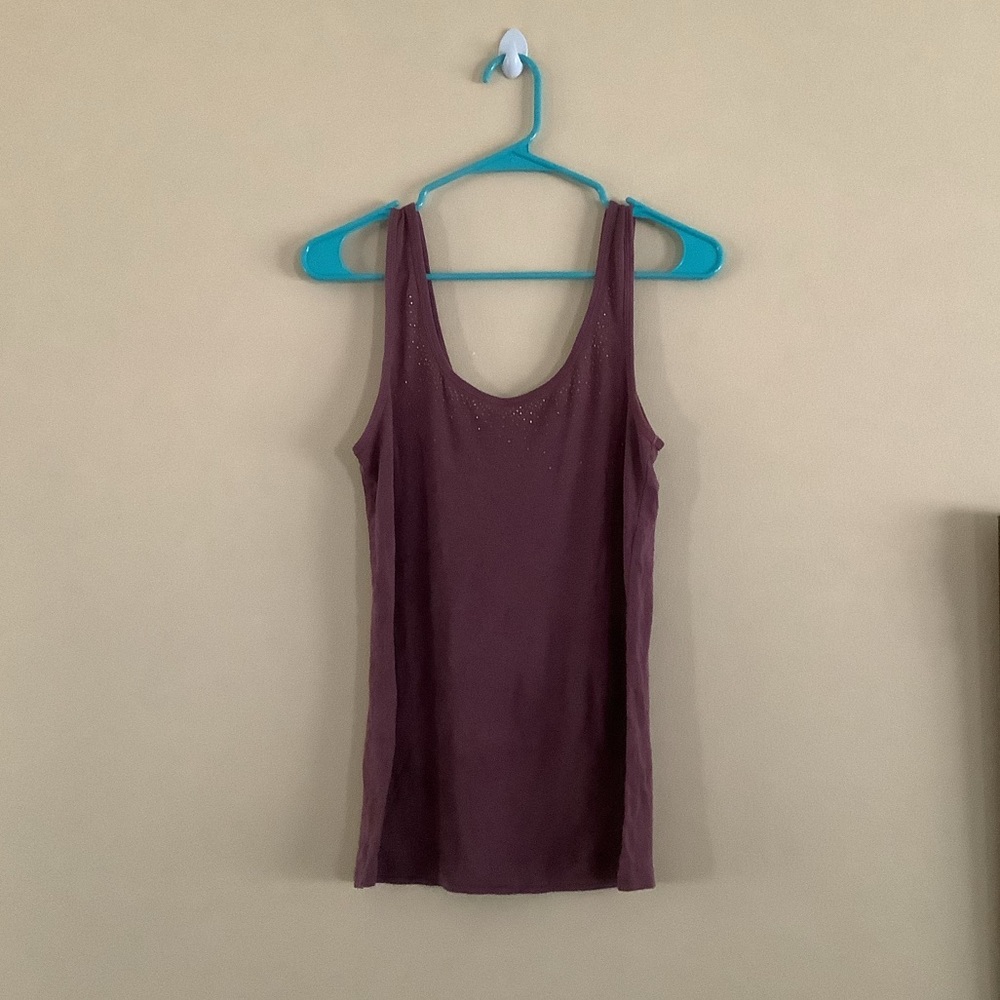 Purple Bedazzled Tank Top